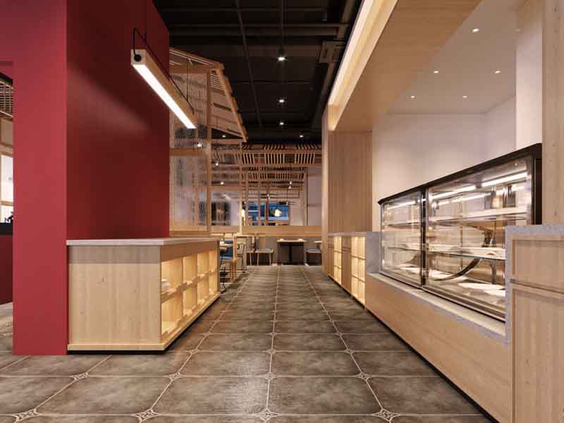 德陽燒烤店裝修色調(diào)要自然，地板防滑工作很重要