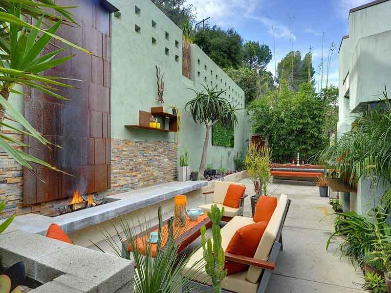 無錫湯巷小區(qū)20平方花園裝修設(shè)計(jì)效果