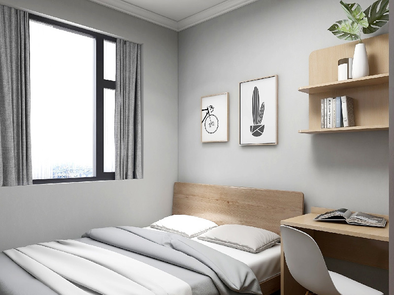 武漢市武昌區(qū)小戶型局部裝修設計-臥室設計